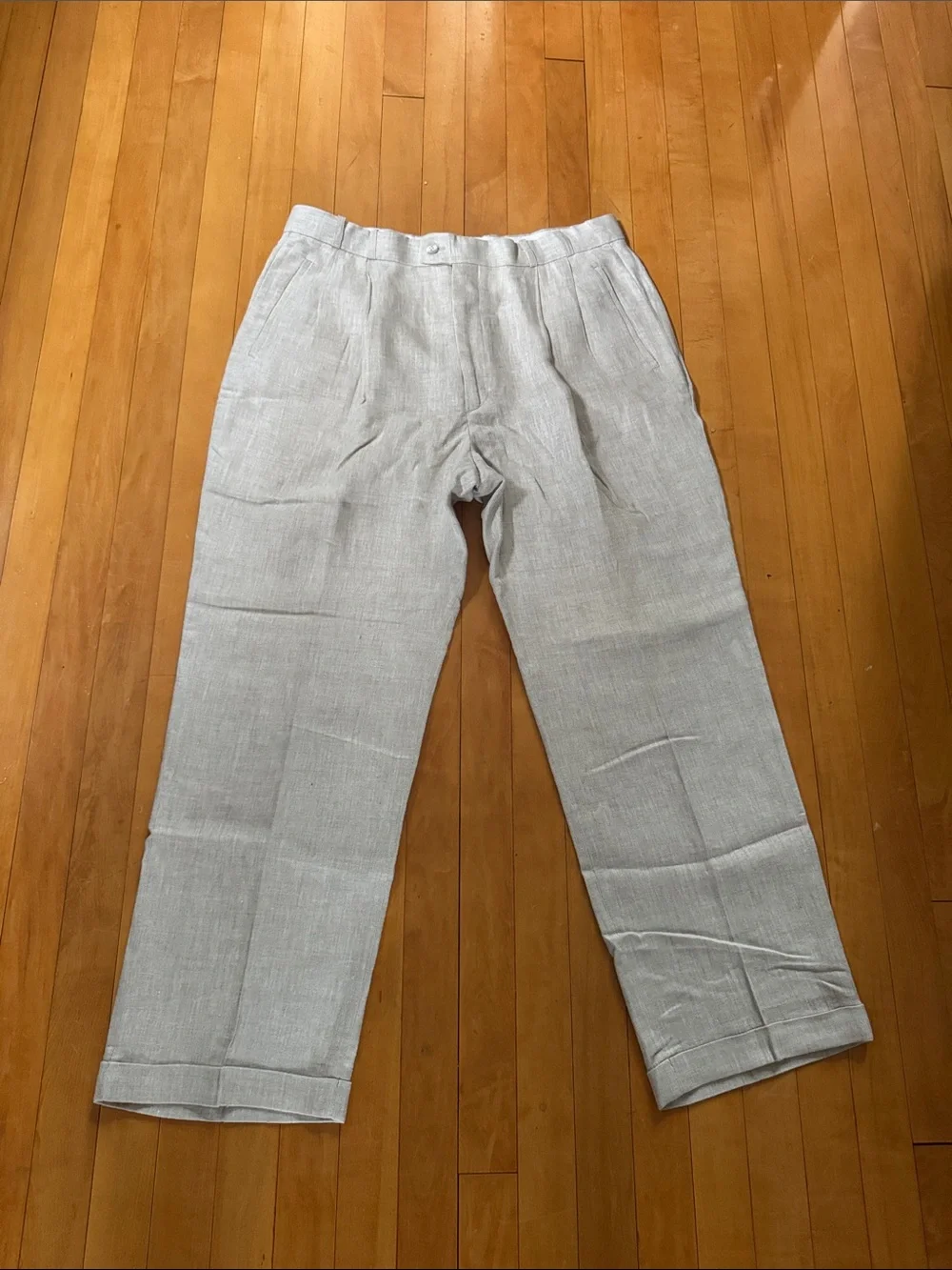 Greg Peters Golf Men's Light cream Linen Pants men’s 36x30